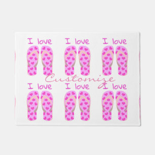 Roze Teenslippers Thunder_Cove Deurmat