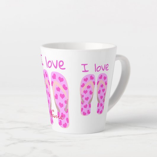 Roze Teenslippers Thunder_Cove Latte Mok (Rechterhoek)