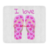 Roze Teenslippers Thunder_Cove Snijplank (Voorkant)