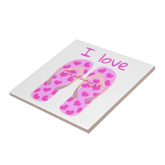 Roze Teenslippers Thunder_Cove Tegeltje (Zijkant)