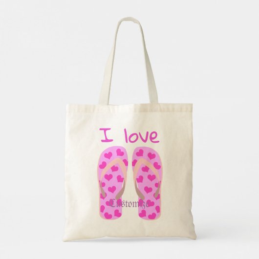 Roze Teenslippers Thunder_Cove Tote Bag (Achterkant)