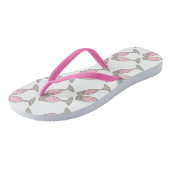 Roze Teenslippers van champagne Glass Bride Weddin (Schuin)