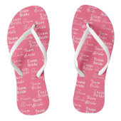 Roze Teenslippers van het Patroonpatroon van het t (Voetbed)