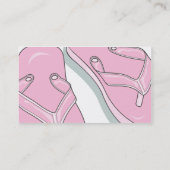 Roze Teenslippers Visitekaartje (Achterkant)