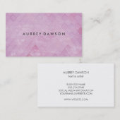 Roze Tegel Grunge Patroon Visitekaartje (Voorkant / Achterkant)