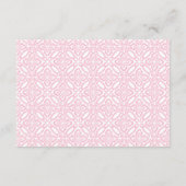 Roze Tegel Italiaans Lemons Baby Meisje Douche Reg Informatiekaartje (Achterkant)