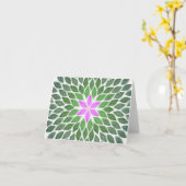 roze tegel kaart (Gele Bloem)