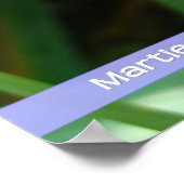 Roze tegen groen poster (Hoek)