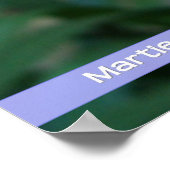 Roze tegen het hek poster (Hoek)