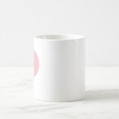 Roze Teken Hart met Eigen Naam of Tekst Koffiemok (Center)