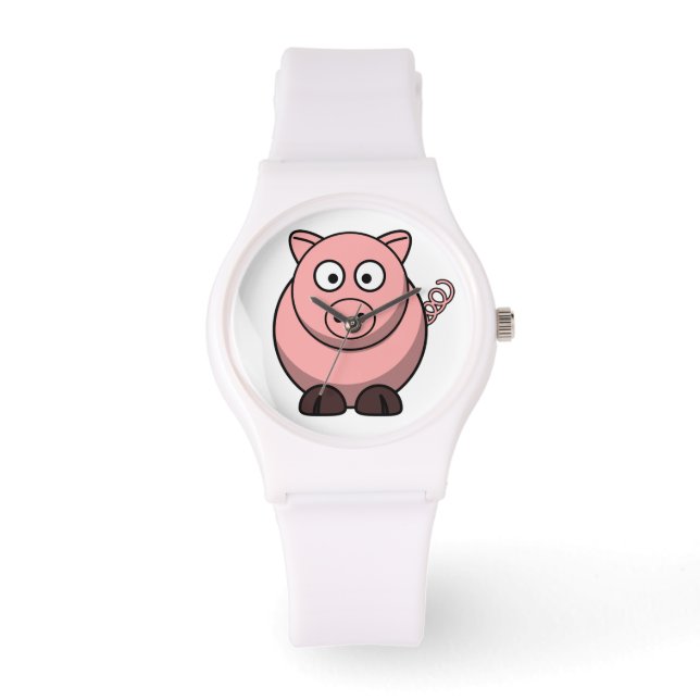 Roze tekening horloge (Voorkant)