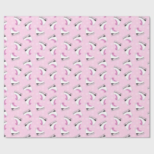 Roze tekenpatroon cadeaupapier (Vlak)