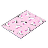 Roze tekenpatroon notitieboek (Linkerzijde)