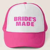 Roze tekst van Bride Trucker Pet (Voorkant)