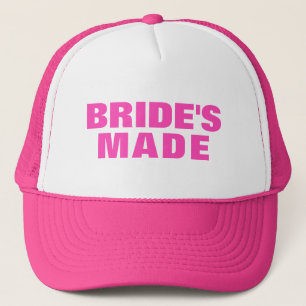 Roze tekst van Bride Trucker Pet