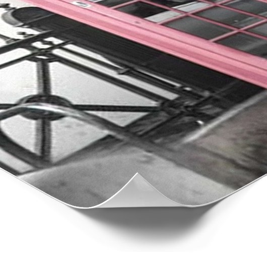 roze telefoon  vogue esthetisch poster (Hoek)