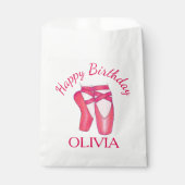 Roze tenen schoesschoenen Ballet Ballerina Dance B Bedankzakje (Voorkant)