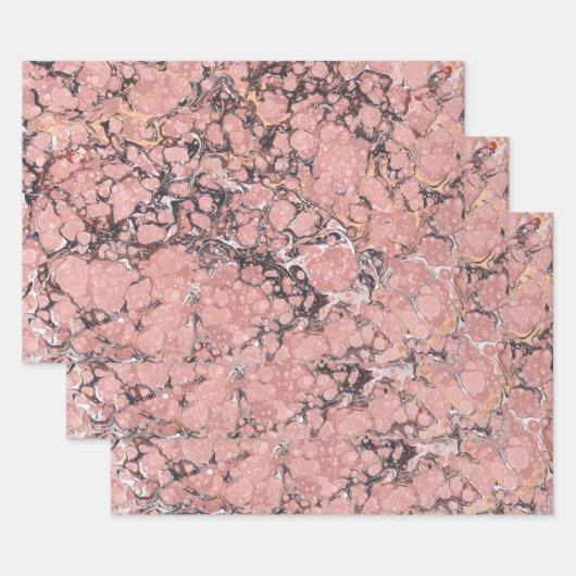 Roze Tennessee Marble Inpakpapier Vel (Set)