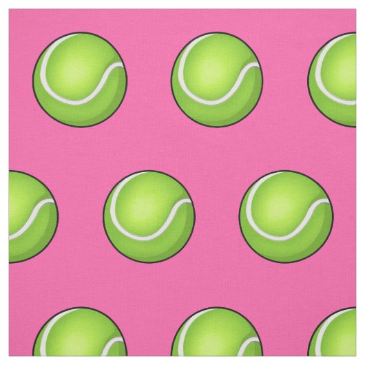 Roze Tennis Ball Stof (Swatch)