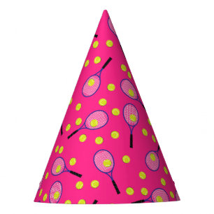 Roze Tennis Verjaardagsfeestje Feesthoedjes