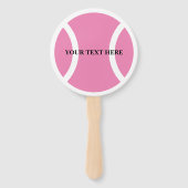 Roze tennisbal Handje met aangepaste foto Handwaaier (Voorkant)