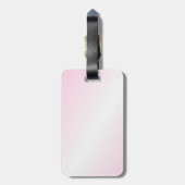 Roze tennisontwerp bagagelabel (Achterkant verticaal)