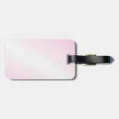 Roze tennisontwerp bagagelabel (Achterkant horizontaal)