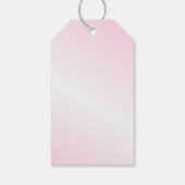 Roze tennisontwerp cadeaulabel (Achterkant)