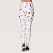Roze Terrazo Elegant Summer Leggings (Achterkant)