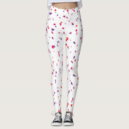 Roze Terrazo Elegant Summer Leggings