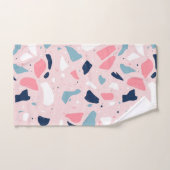 Roze Terrazzo Patroon Bad Handdoek (Handdoek)