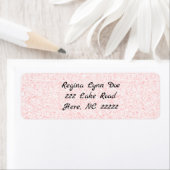 Roze terugzendadreslabels etiket (Insitu)