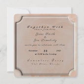 Roze textiel, getextureerd afdrukken kaart (Achterkant)