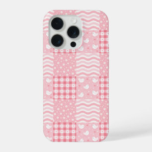 Roze Texturen iPhone 15 Pro Case