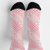 Roze Texturen Sokken (Top)