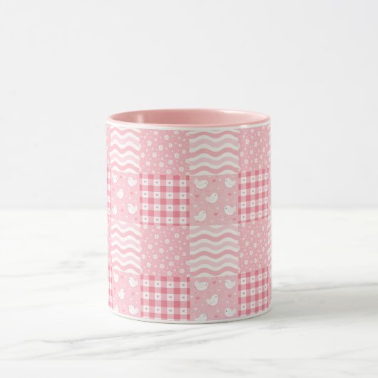 Roze Textures Mok (Midden)