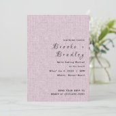 Roze Textuur Bruiloft Kaart (Staand voorkant)