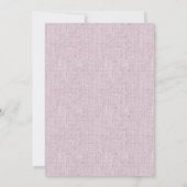 Roze Textuur Bruiloft Kaart (Achterkant)