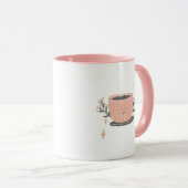 Roze Textuur Koffiekoppen & Mokken (Voorkant rechts)