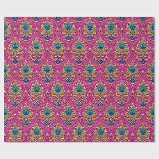  roze Thais patroon Cadeaupapier (Vlak)