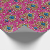  roze Thais patroon Cadeaupapier (Hoek)