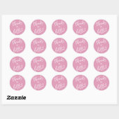 Roze Thanks a Lotto Sticker Loterijbiljet Favor (Vel)