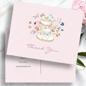 Roze Thee Party Bruidsuitnodiging Briefkaart