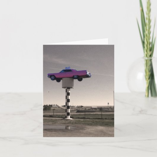 Roze Theebus Kaart (Voorkant)