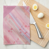  roze theedoek (Quarter Fold)