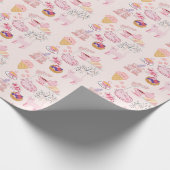  Roze Theekatten Cadeaupapier (Hoek)