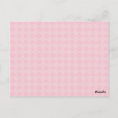 Roze Theekopjes Stack Vintage Bruiloft Dank Je Briefkaart (Achterkant)