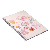 Roze Theemuts Cats Notitieboek (Rechterzijde)