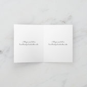 Roze Theepartij Bedankt Roze Goud Witte Kaart (Binnen)