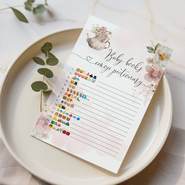 Roze theepot kinderen boeken emoji pictionary spel (Creator heeft geüpload)